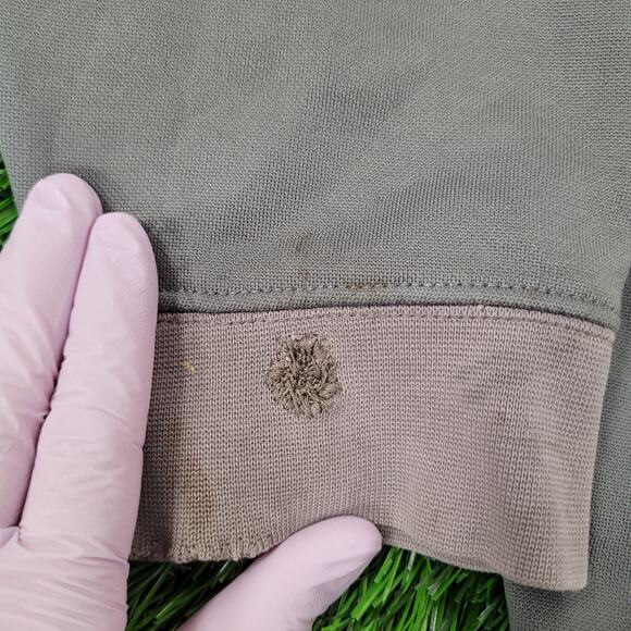 NIKE Track Fleece Jacket Large 24x24 Boxy Gray Orange - Picture 12 of 16